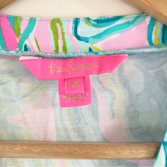 Lilly Pulitzer Rilla Wrap Romper In One in a Melon sz XS - Picture 3 of 5